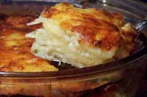 scalloped potatoes with cheese